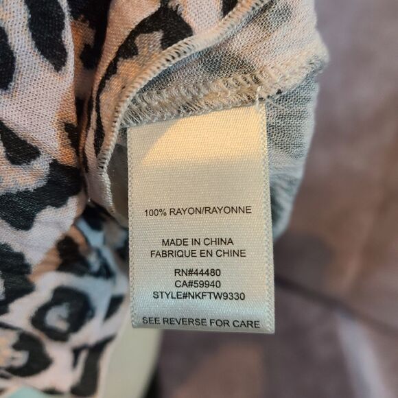 Love, Fire Kid's Leopard Print Babydoll Tank Top Size Medium - Picture 4 of 5